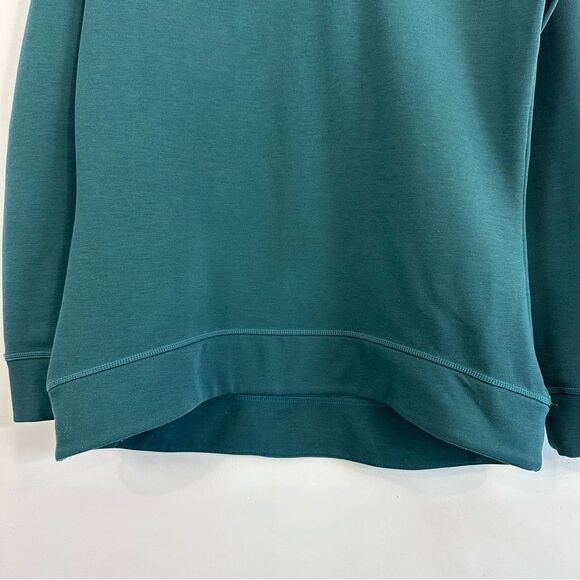 Women's Athleta Teal Crossneck Pullover Sweater Size M - Picture 3 of 8